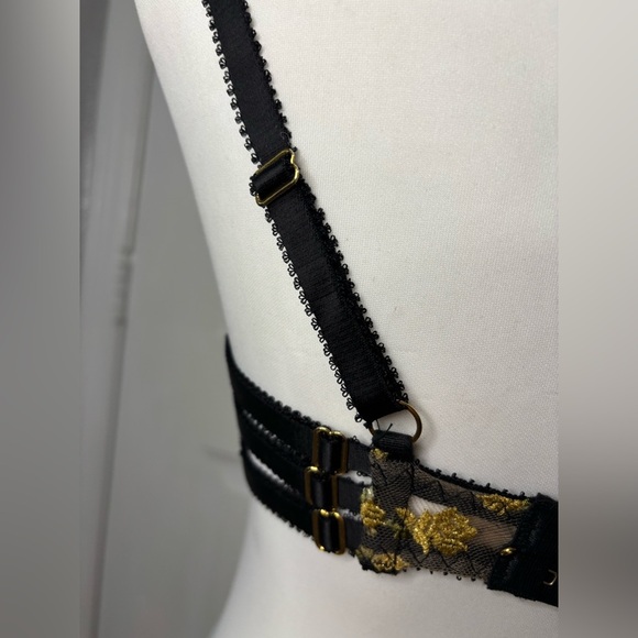 Edge o beyond | NWT bra sz 5 | charlotte bra sheer in en or (gold) color way - Picture 3 of 14